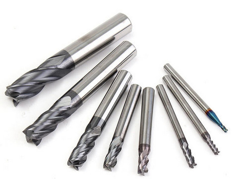 2-12 mm Carbide Square End Mill 4 Flutes Tungsten Steel Milling Cutter CNC Tools Set