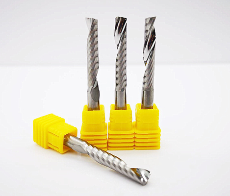 Tungsten Carbide Single Blade Spiral Milling Cutter For Cutting Aluminum