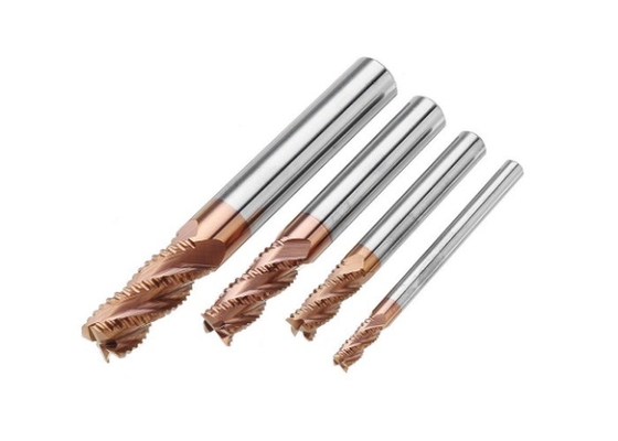 4/6/8/10mm Rough End Mill Cutting Tools 4 Flutes HRC55 Tisin Coating Milling Cutter