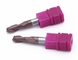 Violet Color Helical Solid Carbide Corner Radius End Mill with 2 Flutes 4mm Dia