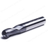 2 Flutes Solid Carbide Ball Nose End Mills Tungsten Carbide Cutter HRC45 For Cutting Tool