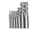 2-12mm 3 Flutes Carbide End Mill Set Tungsten Steel Milling Cutter Tool For Aluminum Alloy
