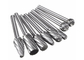 Silver Tungsten Carbide Rotary Burrs / Tungsten Carbide Rotary File For Wood , Metal