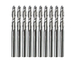 High Precision 2f Solid Carbide Ball Nose End Mills For Cutting Plastic