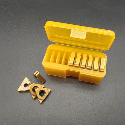 Carbide Indexable CNC Threading Inserts 16ERAG60 For Steel Processing