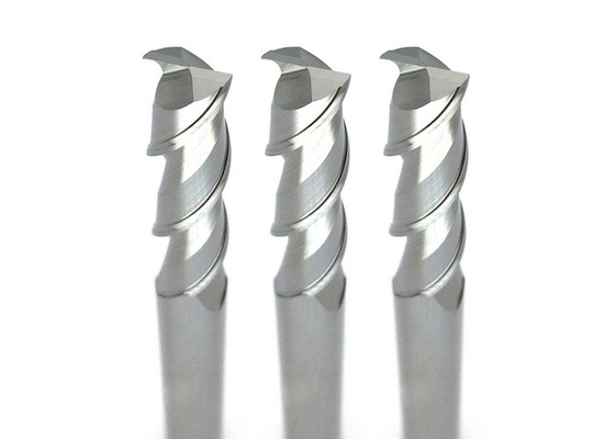 2/3 Flutes Polished HRC55 Tungsten Carbide End Mill Cutter For Aluminum Cutting Tool