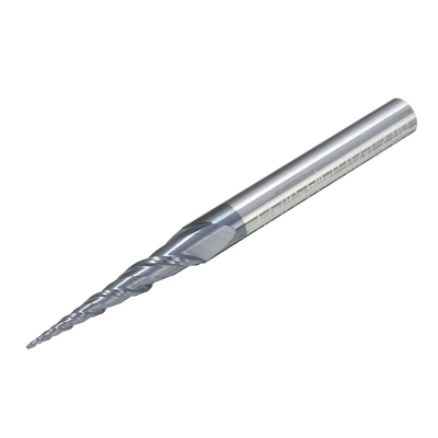 CNC Carbide Tapered Ball End Mill With Chamfer Cutter HRC45 HRC55