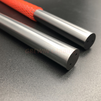 Double Coolant Holes of Tungsten Carbide Rod / Solid Tungsten Carbide Rod For End Mill