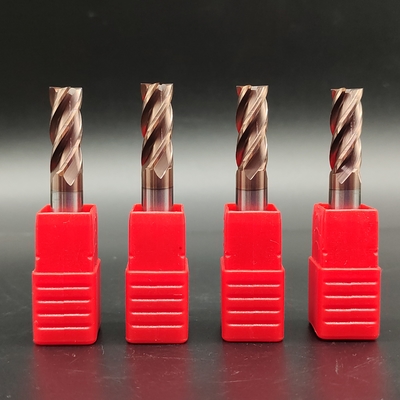 Tungsten Carbide End Mill Square 4 Flutes HRC55 D4 D6 D8 D10 D20mm With Coating