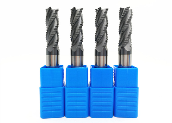 3 Flute Milling Machine Cutting Bits Altin Coating Solid Carbide Rough End Mills ISO Certification