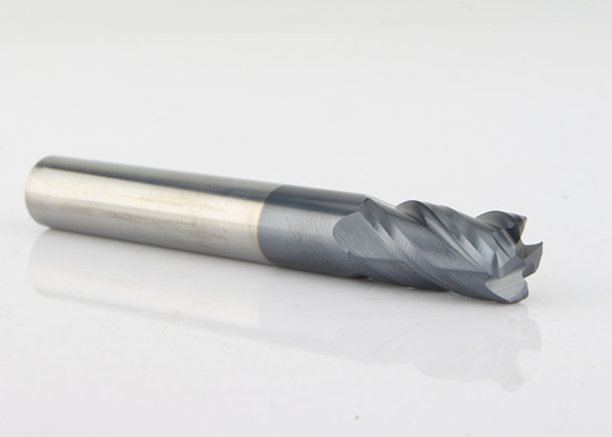 Long Cutting Length Solid Carbide Ball Nose End Mills HRC45 / 50 For Milling