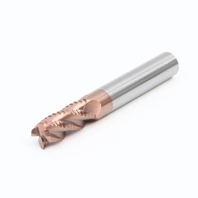 AlTiN Coated CNC Milling Tools 4 Flutes Solid Carbide Roughing Glass Cutting End Mill