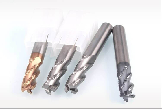 CNC Router Carbide Roughing End Mills Long 4 Flutes TiAin Coating