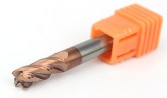 Indexable Corner Radius End Mill Cutter HRC50 4 Flutes