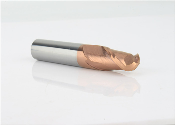 CNC  Milling Tools Solid Carbide Ball Nose End Mills Shape Silver Color
