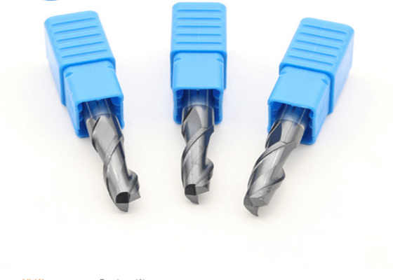 ISO Carbide Flat End Mills HRC 45 / 55 / 60 / 70 CNC Machines Cutting Tools