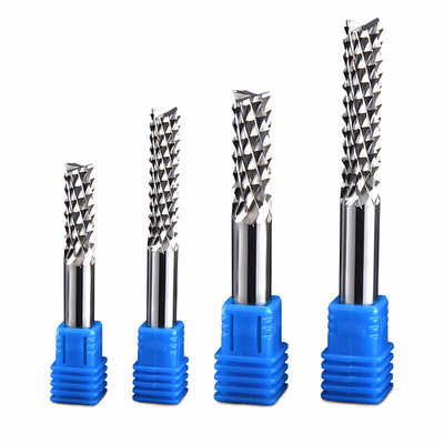 Tungsten Carbide Corn Solid End Mill For Cutting Plastic / Plate Drilling Hole