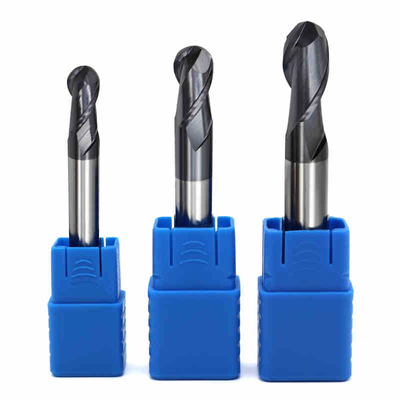 HRC50 Tungsten Carbide Ball Nose End Mill Cutting Tools For Steel