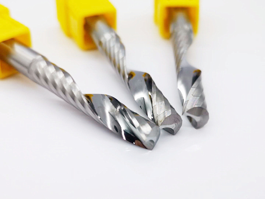 Aluminum Tungsten Carbide Single Blade Spiral Milling Cutter For Aluminum