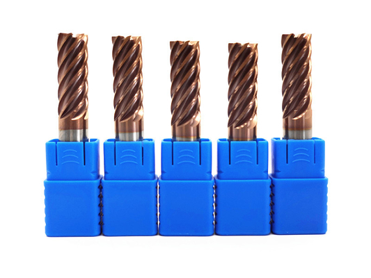 Customized 7 Flutes Solid Carbide Corner Radius End Mills With High Performance