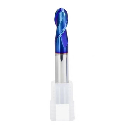 Top Quality HRC65 Ball Nose End Mill With Blue Nano Coating 2/4F