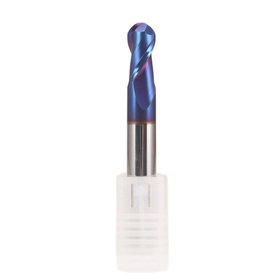 Top Quality HRC65 Ball Nose End Mill With Blue Nano Coating 2/4F