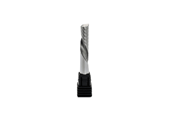 Long Life 3.175mm Single Flute Spiral Bit Carbide Milling Cutter For Acrylic
