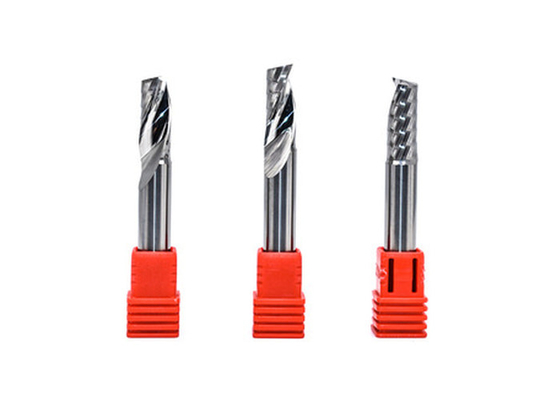 Durable 5A Solid Carbide End Mills , Single Flute Spiral Bits For Aluminum
