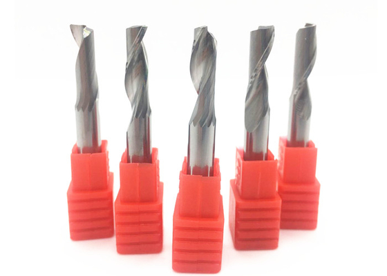Carbide Spiral One Flute End Mill Bits For Aluminum Cutting , Altin End Mill
