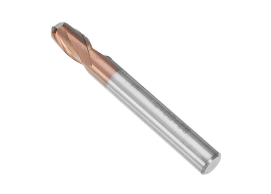 HRC58 Tungsten Milling Cutters 3mm End Mill Cutter Copper Coating