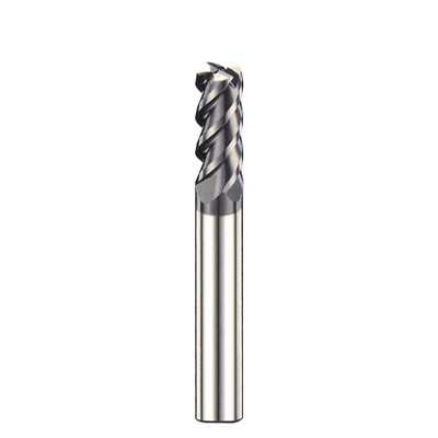 4 Flute Tungsten Carbide End Mill For Aluminum TiALN Coating
