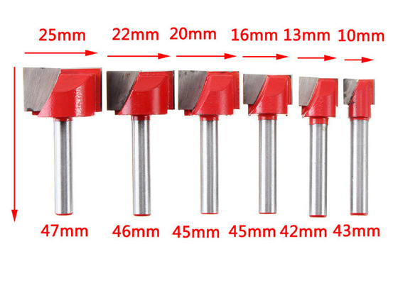 0.5mm - 25mm Tungsten Carbide Flat End Mill Clear Bottom Knife For Woodworking