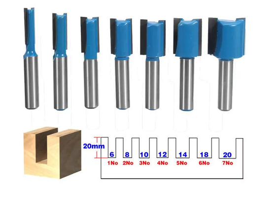 OEM CNC End Mill Straight Flute Router Bit 6mm 8mm 10mm 12mm 14mm 18mm 20mm