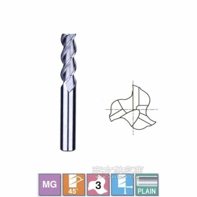 cnc Milling Cutter 3mm Flat Carbide End Mill With Standard Size In Stock