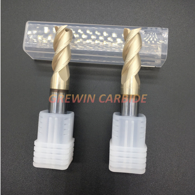 45 Degree Helix 3 Flute Solid Carbide End Mills For Aluminum