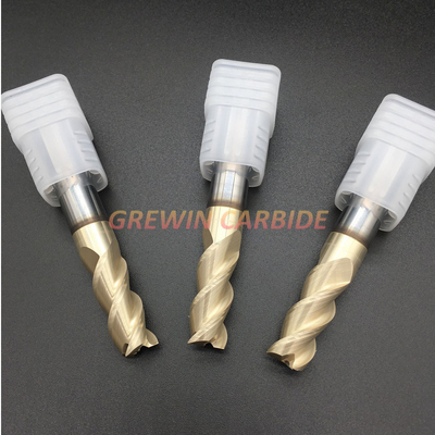 45 Degree Helix 3 Flute Solid Carbide End Mills For Aluminum