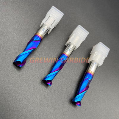 HRC65 Solid Carbide End Mill Bit Metric Carbide End Mills Cutting Tools For Stainless Steel
