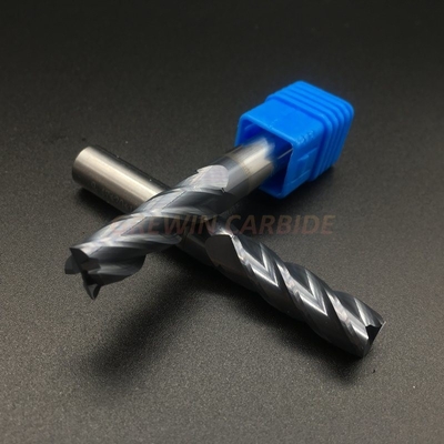 High Speed HRC45 ~HRC65 2/4/6 Flutes Carbide Flat Milling End Mill With Coating
