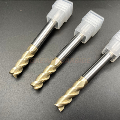 HRC55 Aluminum Cutting End Mills ZRN Coated Solid Carbide