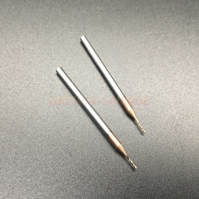 Tungsten Carbide Coated Micro-Diameter Milling Cutter Taper 2 Flutes End Mill