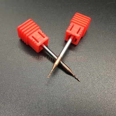 Tungsten Carbide Coated Micro-Diameter Milling Cutter Taper 2 Flutes End Mill