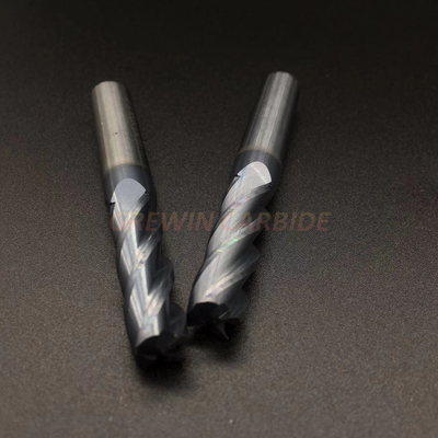 Solid Carbide Tialn Coated 1/2 Inch Size 4 Flutes Flat End Mill with High Quality