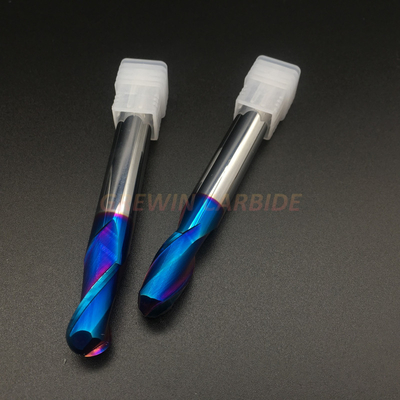 Nano Coating Tungsten Carbide Ball Nose End Mill For High Speed Cutting