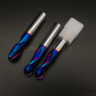 Nano Coating Tungsten Carbide Ball Nose End Mill For High Speed Cutting