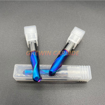 Top Quality HRC65 Ball Nose End Mill With Blue Nano Coating 2/4F