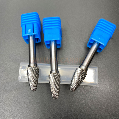 Soldering Tungsten Carbide Die Grinder Bits Silver Rotary 3mm Carbide Burr