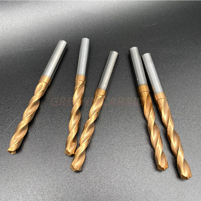 Double Edged Spiral Tungsten Carbide Step Drill Bit 4 Flute