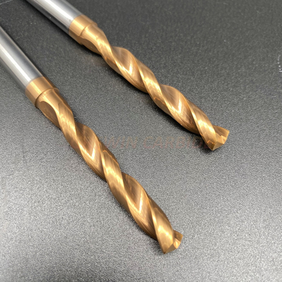 Double Edged Spiral Tungsten Carbide Step Drill Bit 4 Flute