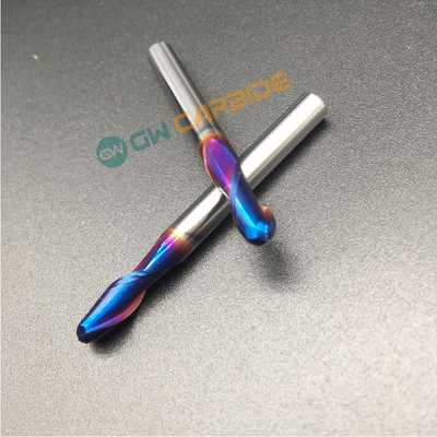 High Hardness HRC65 Nano Coating Tungsten Carbide Flat or Ball Nose End Mill
