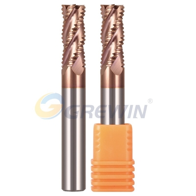 HRC55 4 Flutes Tungsten Carbide Roughing End Mills Metal Cutting Tools
